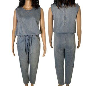 Joe's Jeans The Marnie Denim Sleeveless Jumpsuit Blue Size S